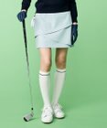 23区GOLF 【WOMEN】【ストレッチ性】チノヘムレイヤースカート 普段のコーデに華やかさをプラス