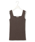 ICB L 【WEB限定カラーあり・洗える】 ブロードステッチリブ タンクトップ