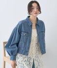 earth music&ecology ショートジップデニムジャケット