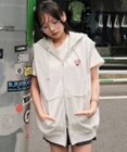 WEGO 【ユニセックス着用ITEM/MLサイズ展開】ワンポイントノースリジップパーカー