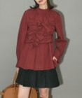 Green Parks リボンデザインハイネックブラウス