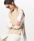 23区 L 【洗える】コットンポリエステルリリヤーン ニットベスト