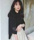 ANY SIS 【洗える】シアークルー カーディガン
