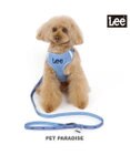 PET PARADISE 犬 ハーネス リード Leeライトデニム ハーネス＆リード 【３Ｓ】