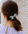 Tiaclasse 【2TYPE/ゴム＆クリップ】レザーリボンヘアアクセサリー