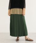 Green Parks サテン変形プリーツスカート