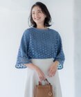 組曲 S 【WEB限定】フラワーレース袖フレア ブラウス