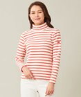 23区GOLF 【WOMEN】リングヤーン ボーダーモックネックシャツ