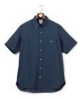 J.PRESS MEN 【KING SIZE】【遮熱 / 高通気性】ハケメパッチフラップ 半袖シャツ / B.D.