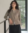 J.PRESS LADIES L INTERLOCK ニット ブルゾン