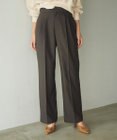 Feroux 【洗える】サイドオープンスラックス パンツ