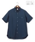 J.PRESS MEN 【KING SIZE】【遮熱 / 高通気性】ハケメパッチフラップ 半袖シャツ / B.D.