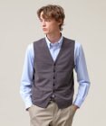 J.PRESS MEN 重ねて映える洗練レイヤード【ストレッチ / イージーケア】【FLEX YARN】ハイゲージ ニットベスト