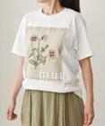 muuc 〈コットン100% 透けにくい厚みの6.2オンス〉ポピー花刺繍の Tシャツ