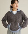 CRAFT STANDARD BOUTIQUE 配色Vネックニットプルオーバー
