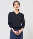 J.PRESS LADIES L 【着回し力抜群・オンオフ使える】HIGH GAUGE BASIC Vネック ニット