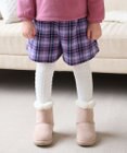 ANY KIDS 裏シャギーチェックショートパンツ
