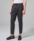 JOSEPH HOMME 【新素材】ドットエアーリバーシブル ドロスト付タック入りテーパードパンツ / PEGG TUCK
