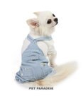 PET PARADISE ペットパラダイス パンツつなぎ 《 花 刺繍》 小型犬