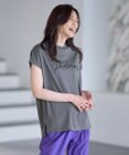 ANY 【汗ジミ防止加工】シルケットスムースフレンチスリーブ刺繍ロゴTシャツ