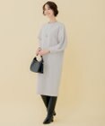 自由区 【WEB限定】ウールミルドジャージー スリーブコンシャスワンピース
