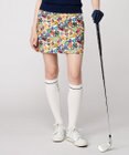 23区GOLF 【WOMEN】【吸水速乾】ステッカープリント スカート