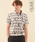 23区GOLF 【MEN】【吸水速乾/UVカット】フィールドチェック柄ポロシャツ