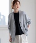 23区 L 【洗える】スビンハイツイストコットン カーディガン