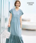 自由区 【WEB限定・大人気素材・新型追加】エアリーツイルティアード ワンピース