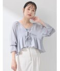 earth music&ecology ＳＥＴ２点キャンディースリーブブラウス＋インナー