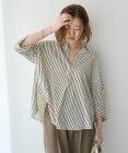 YECCA VECCA バルーン袖スキッパーシャツ