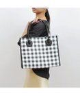 UNBILLION cachecache チェック柄ポリプロピレンシートトートバッグ