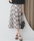 ANY SIS 【洗える】ツートーンシアーチェック スカート