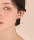 Phoebe 〈痛くないシリーズ〉スリムビッグフープライトフィットイヤリング シンプル/フープイヤリング/細い