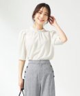 ANY SIS 【洗える】シアーストライプ ブラウス
