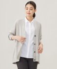 J.PRESS LADIES L 【洗える】SILKY RAYON STRETCH Vネック カーディガン