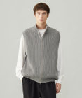 UNFILO MENS スウェットライク ジップベスト [24年秋冬商品]