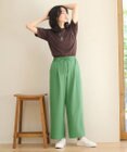 ANY 【ウエストゴム】イージケア美脚パンツ ワイド