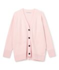 UNFILO L コットンカシミヤニット Vネックカーディガン