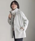 J.PRESS LADIES L ショートビーバー ミディ丈 スタンドカラー コート