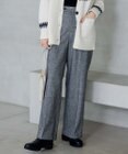 23区 L シルクネップツイード ワイドパンツ