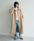 YECCA VECCA ウール混ステンカラーロングコート