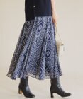 23区 S オーナメントプリント ギャザースカート