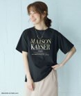 ANY 【MAISON KAYSERコラボ】箔プリントロゴ半袖Tシャツ