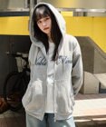 WEGO 【25年秋冬新作/ユニセックス着用ITEM/SMLサイズ展開/裏起毛】グラフィックロゴダブルZIPパーカー
