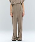 BEIGE， 【洗える/接触冷感/速乾/UVケア対応・Precious ９月号掲載】BATEAU / イージーウエストサイドスリットタックパンツ
