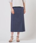 J.PRESS LADIES L 【セット着用可】リネンバイオシャンブレー Aライン スカート