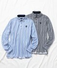 23区GOLF 【MEN】ロゴストライププリント 長袖シャツ