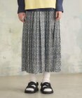 J.PRESS YORK STREET 【WOMEN】オリジナルタイルプリント ワイドプリーツスカート