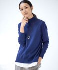J.PRESS LADIES 【洗える】WOOL BLEND AIR ハイネック ニット